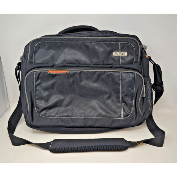 OGIO Briefcase Shoulder Messenger Laptop Computer Black Bag 19" x 12" - Picture 1 of 5
